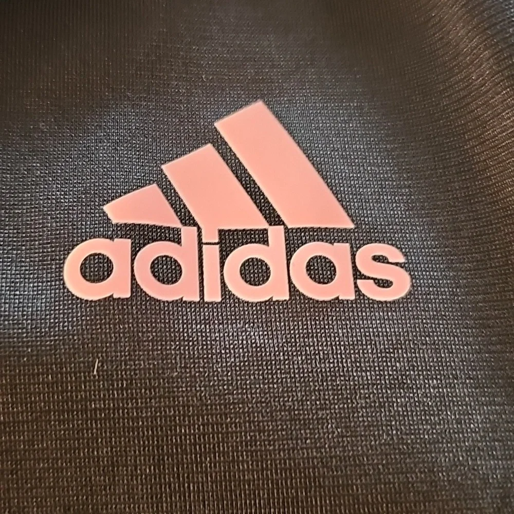 Adidas Black Jacket with Pink Stripes Size M - Picture 4 of 5